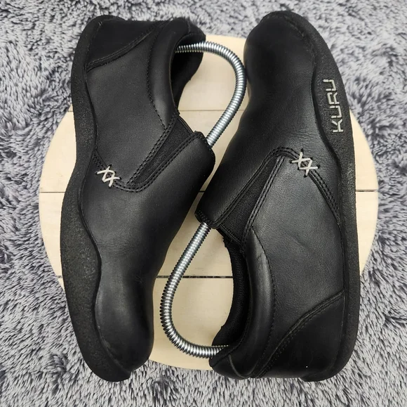 Kuru Kivi Black Slip On Loafer Comfort Leather Casual Shoes Women's Size 8.5 W - Picture 6 of 9